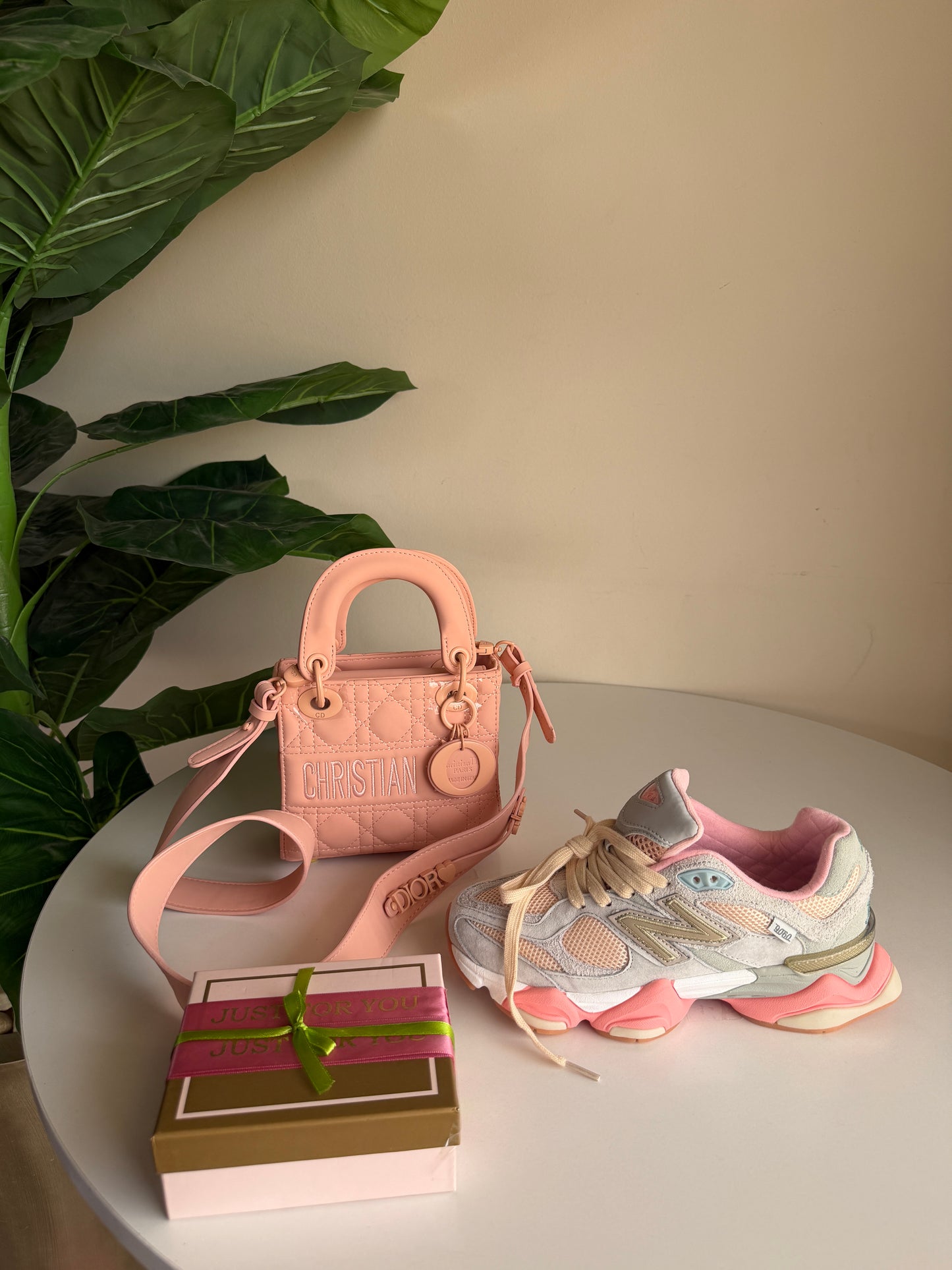 Lady Dior light peach + NB 9060 Baby shower blue + wallet free