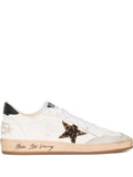 Golden Goose Ball Star with leopard print pony skin star and black heel tab