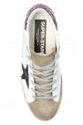 Golden Goose Superstar sneakers decorated with glitter on the heel