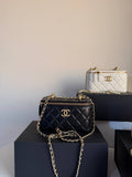 Chanel lambskin vanity case