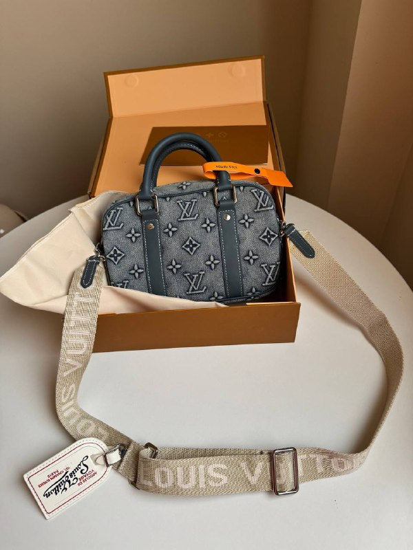 LV denim cross bag