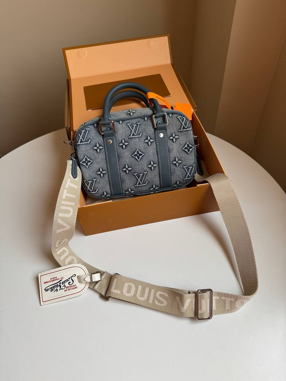 LV denim cross bag