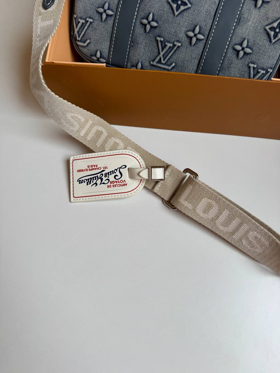 LV denim cross bag