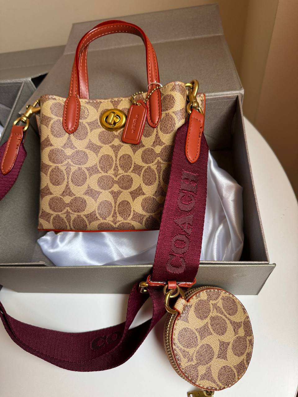 Coach Willow Tote Bag Signature Canvas