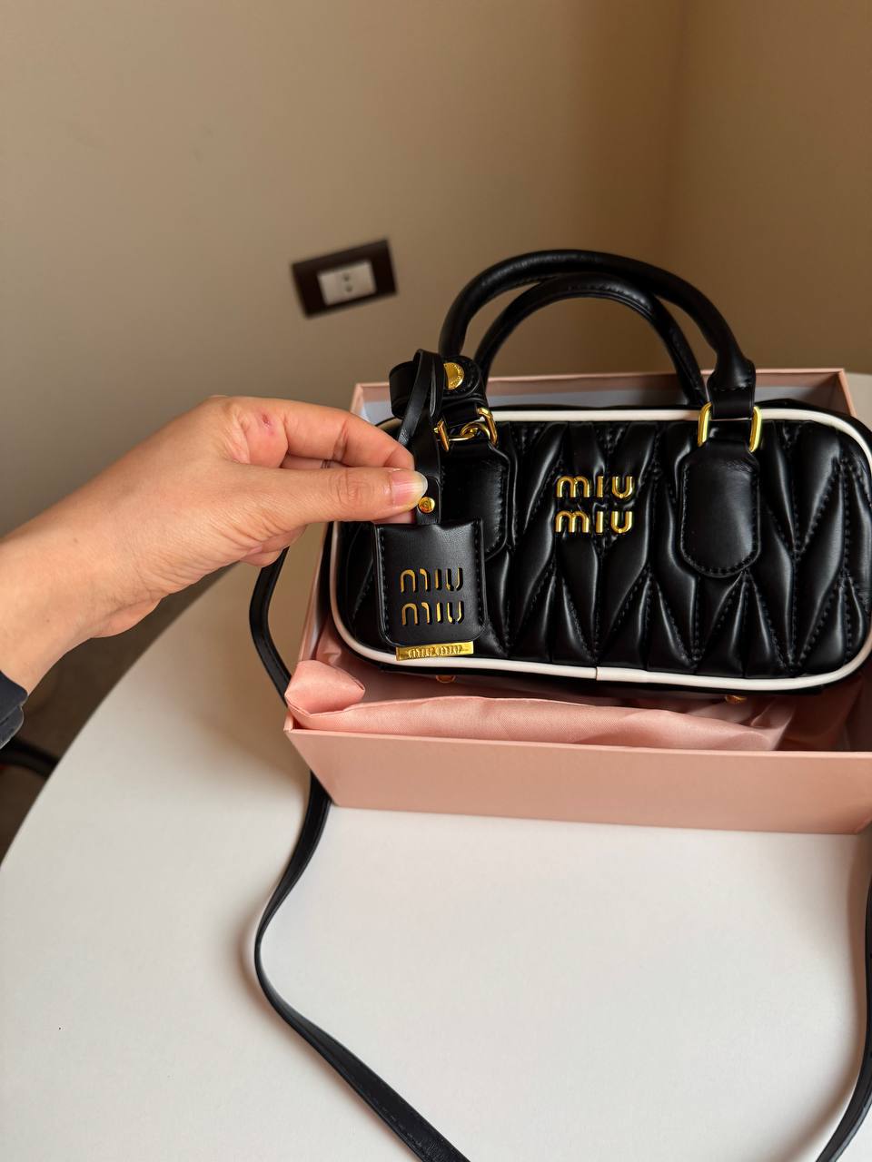 Miu miu Arcadie white edged