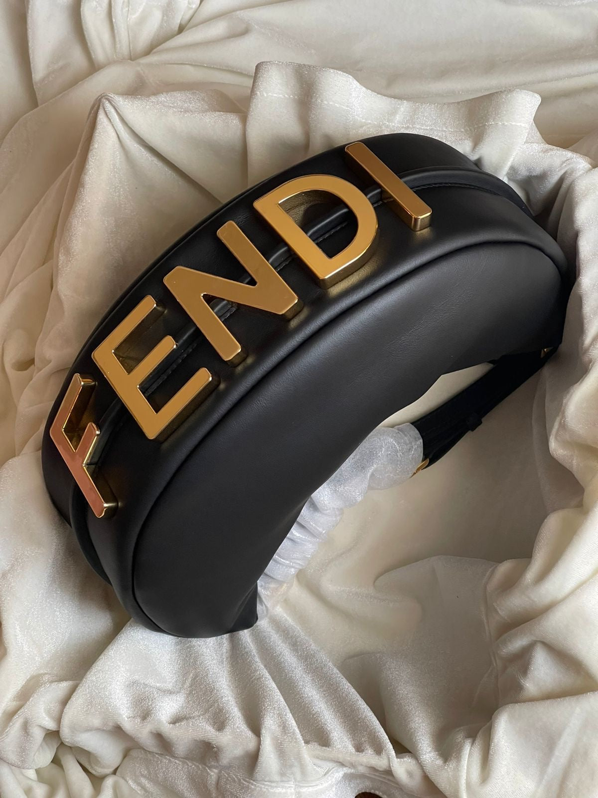 Fendi graphy tote bag black