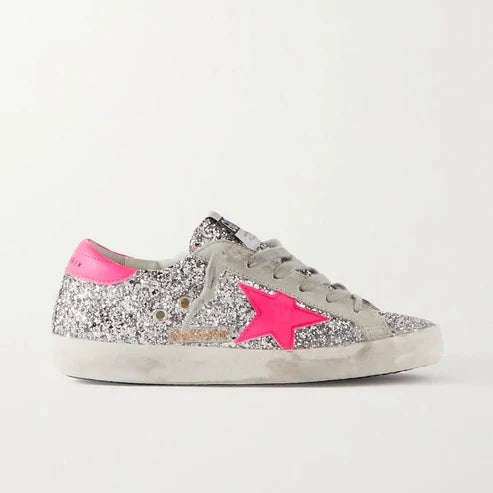 Golden Goose Super-Star glitter sneakers