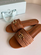 Chrisbella Wicker slipper (brown)