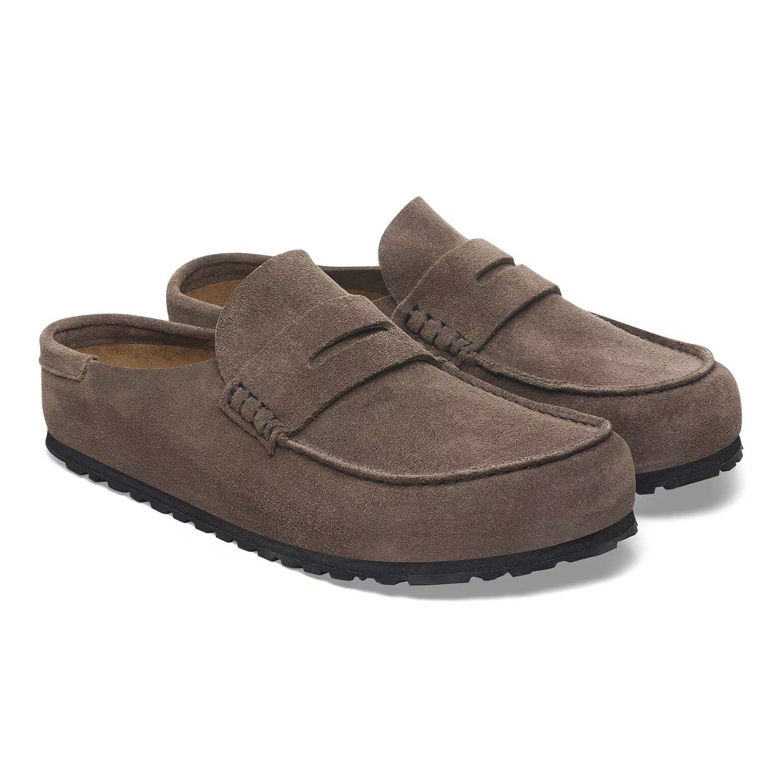 Birkenstock Naples Wrapped Concrete Gray