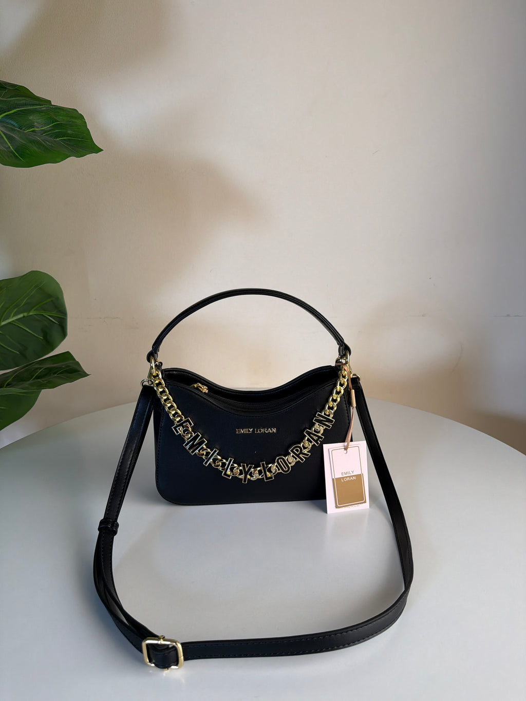 Emily loran half moon charm