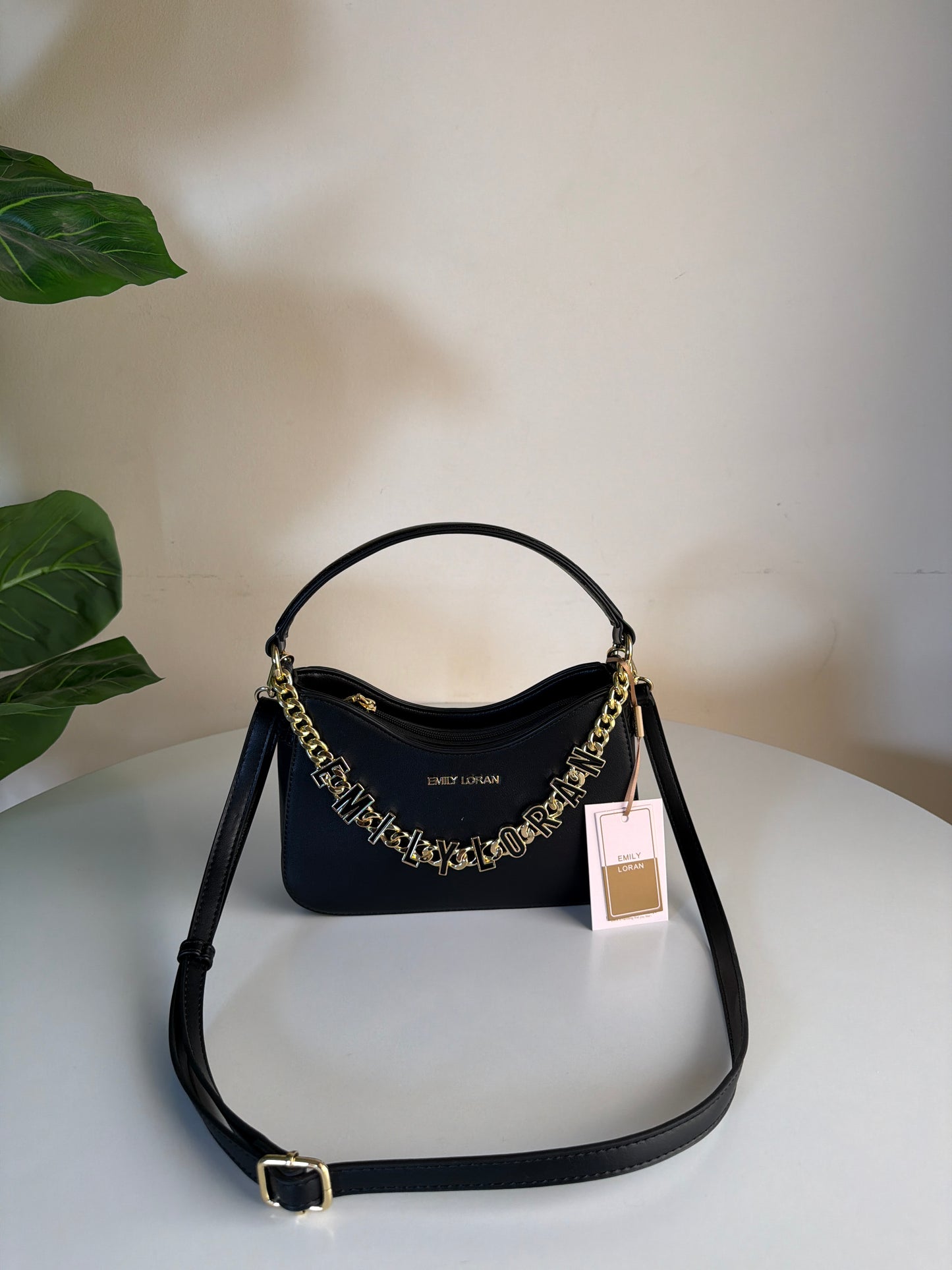 Emily loran half moon charm