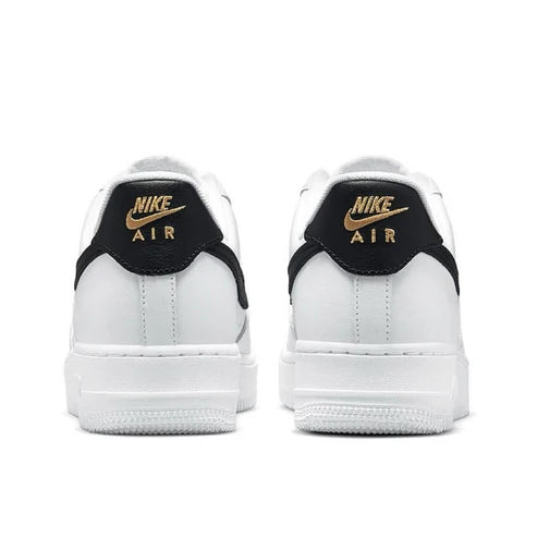 NikeNike Air Force 1 Low Essential "White/Black/Gold" sneakers Air Force 1 Low Essential "Toe Swoosh - White/Rattan" sneakers (Copy)