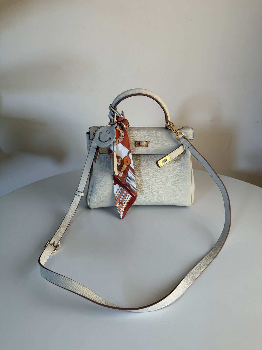 Hermes Birkin 25 Craie in Togo Leather with Gold Hardware