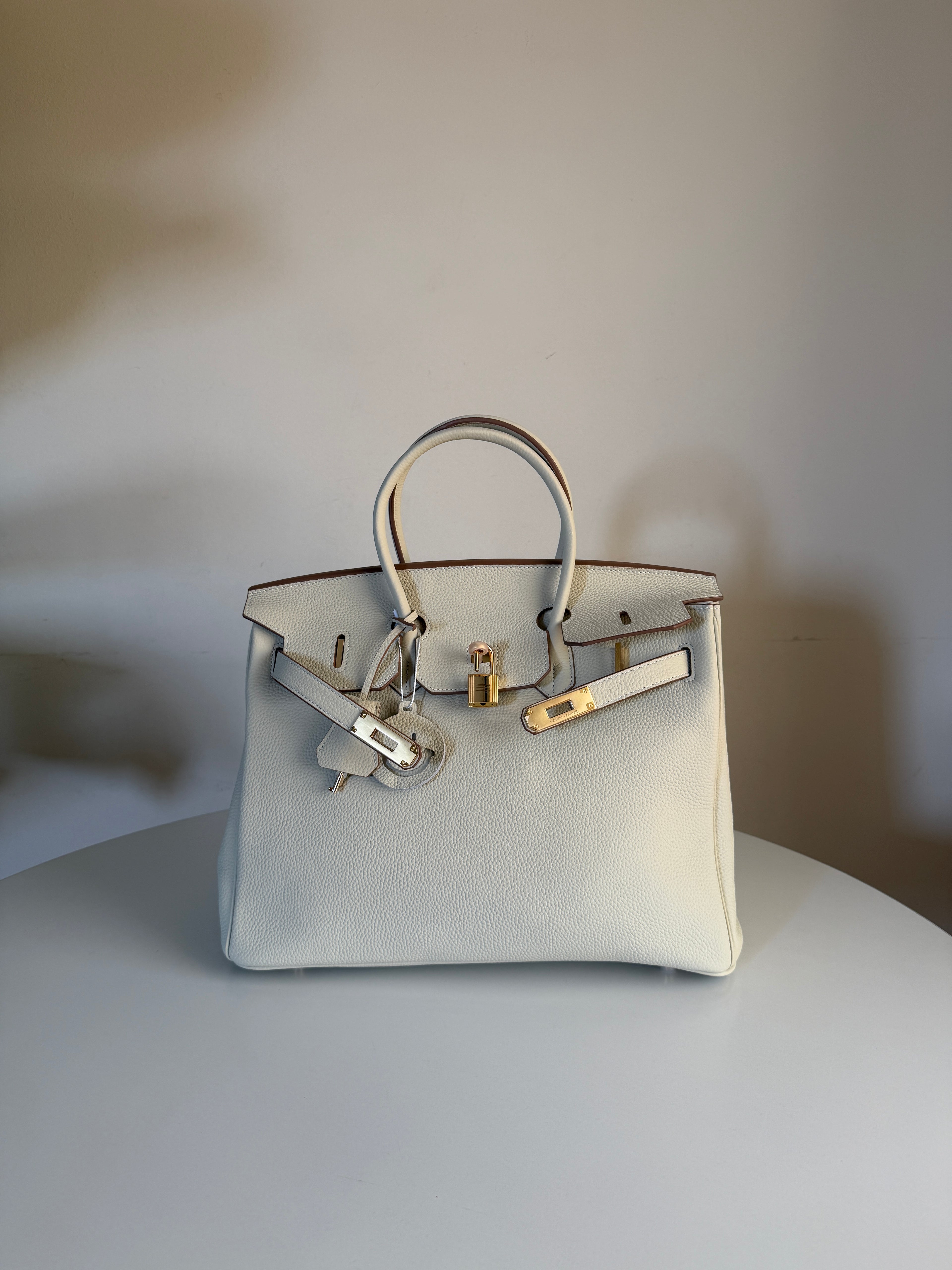 Hermes Birkin 35 Craie in Togo Leather with Gold Hardware