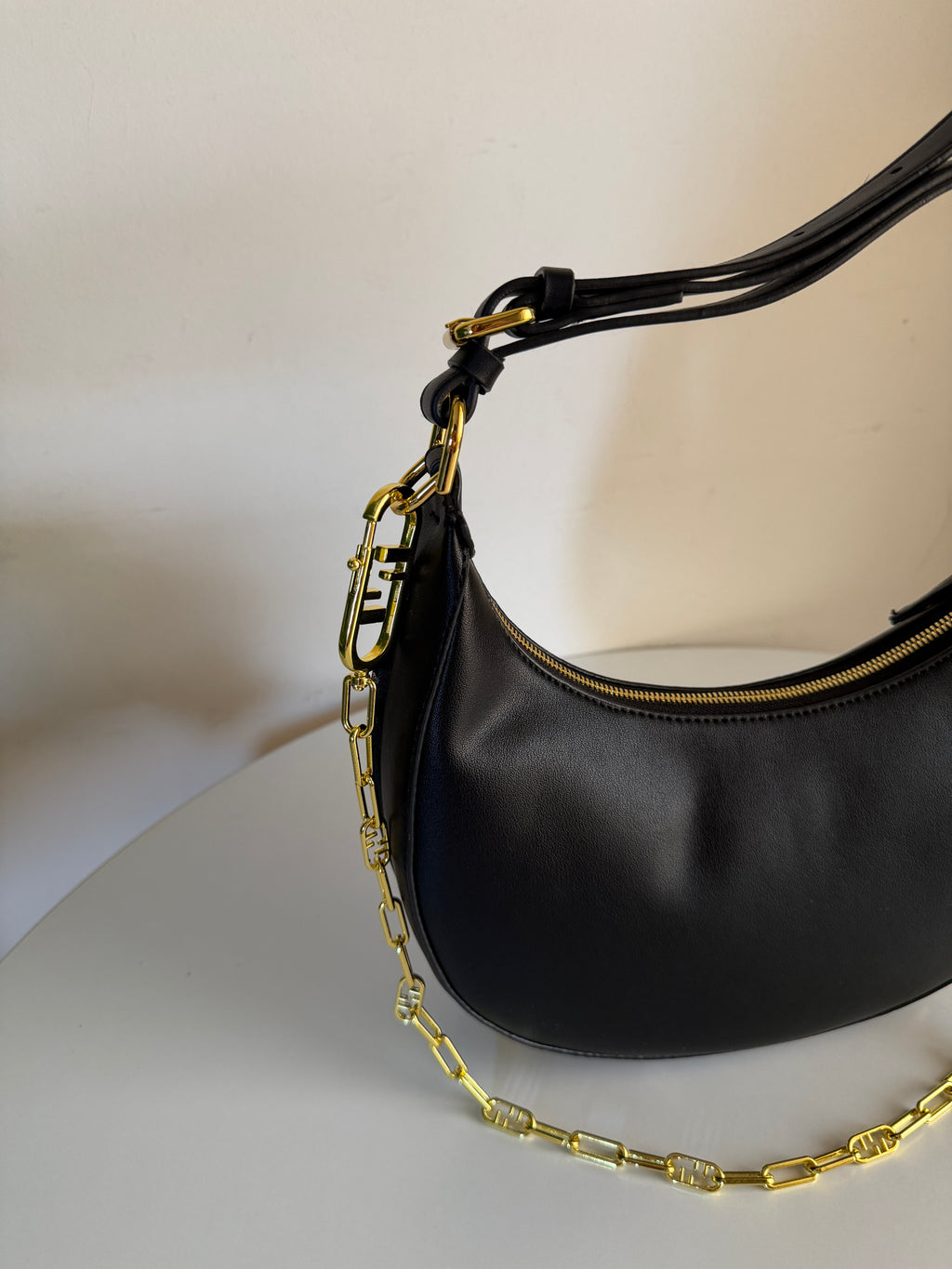 Fendi graphy tote bag black