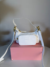Miu Miu leather pocket shoulder bag