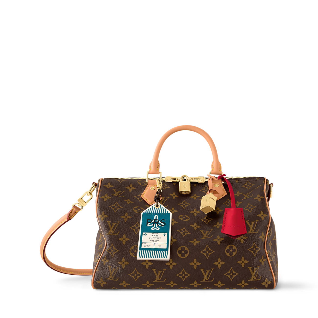 Louis Vuitton Speedy 30 Crafty - red charm PRS tag