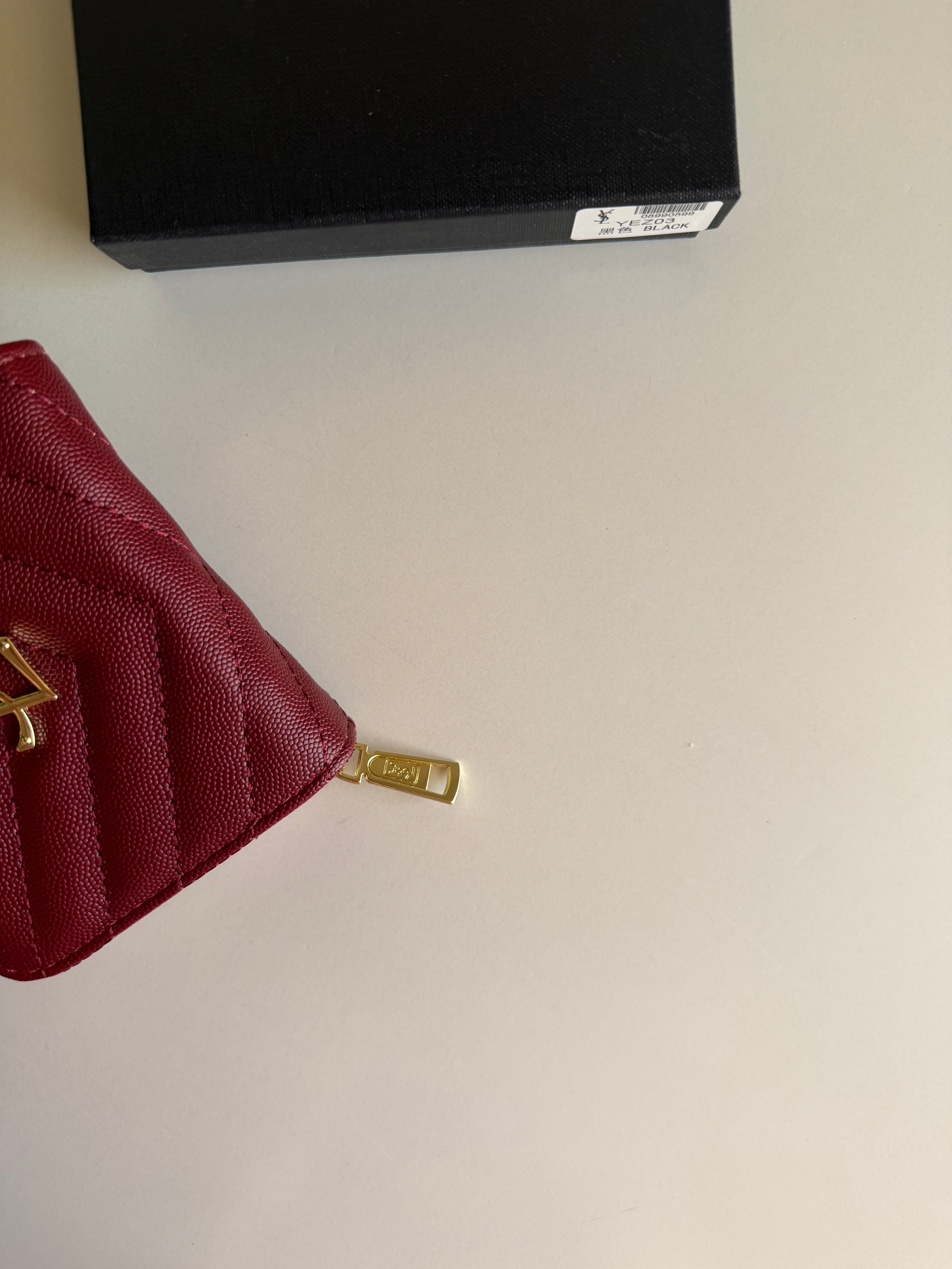 Ysl mini Zipper Wallet