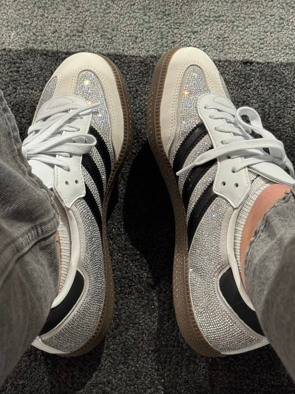 Adidas samba OG Rhinestone White