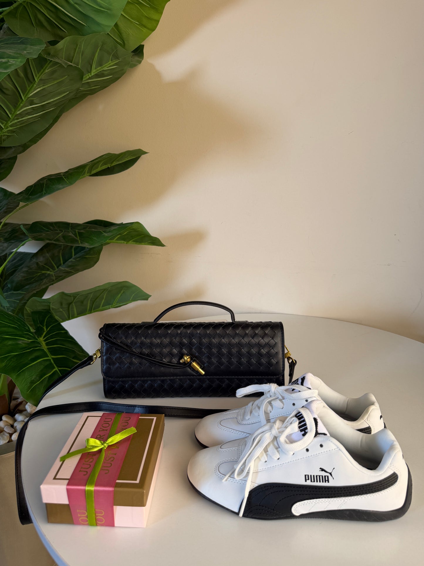 Bottega + Puma speed cat white + Wallet Free