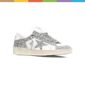 Golden Goose Baskets Stardan Cuir – Blanc Glitter