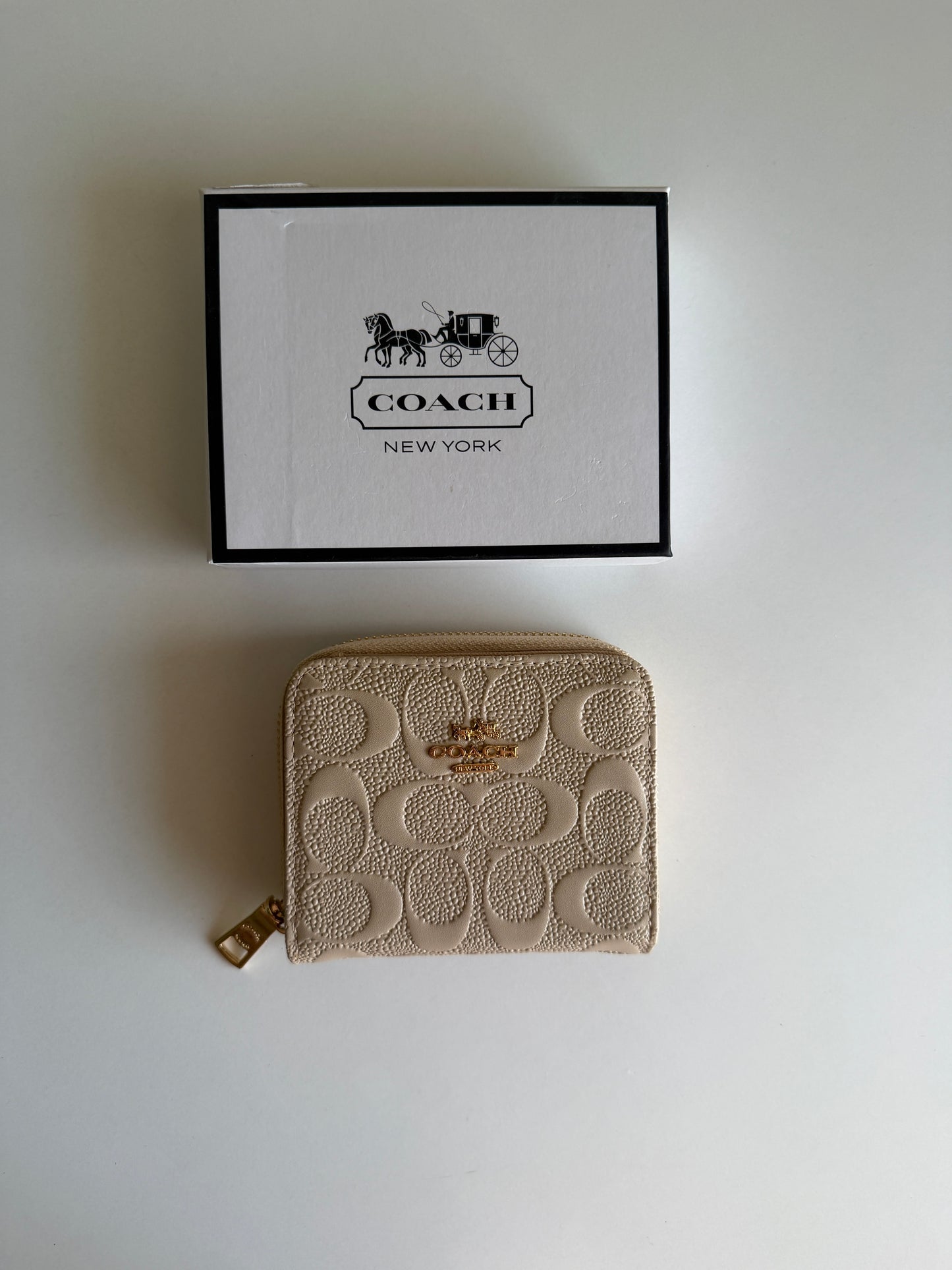 Coach mini wallet Biege
