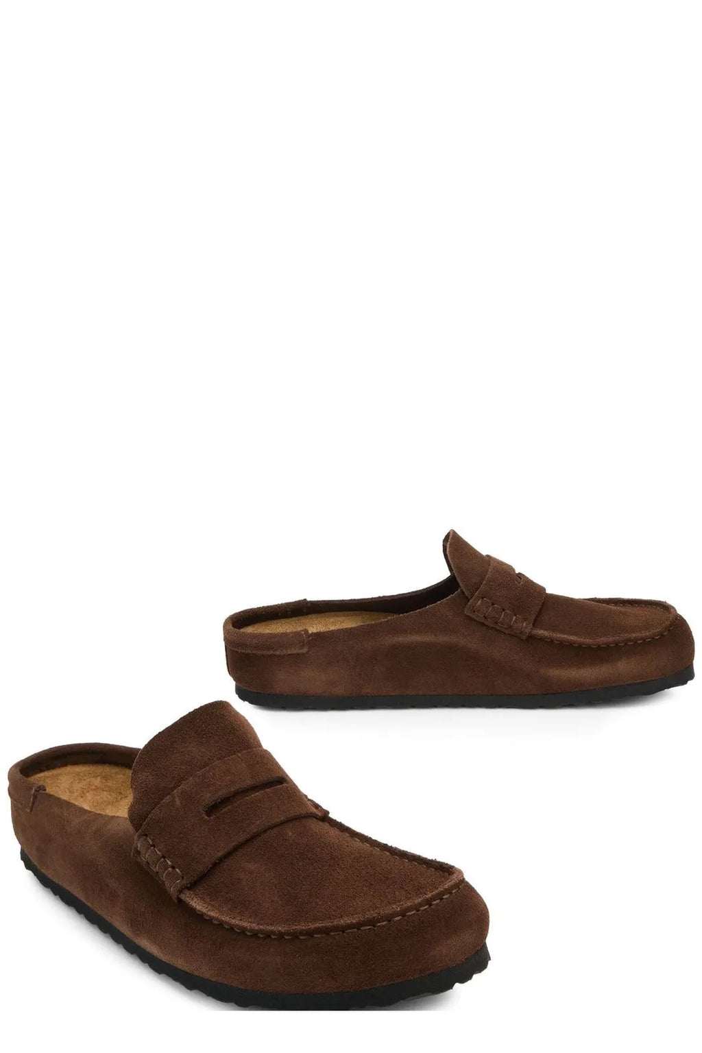 Birkenstock Naples Wrapped Concrete chocolate brown