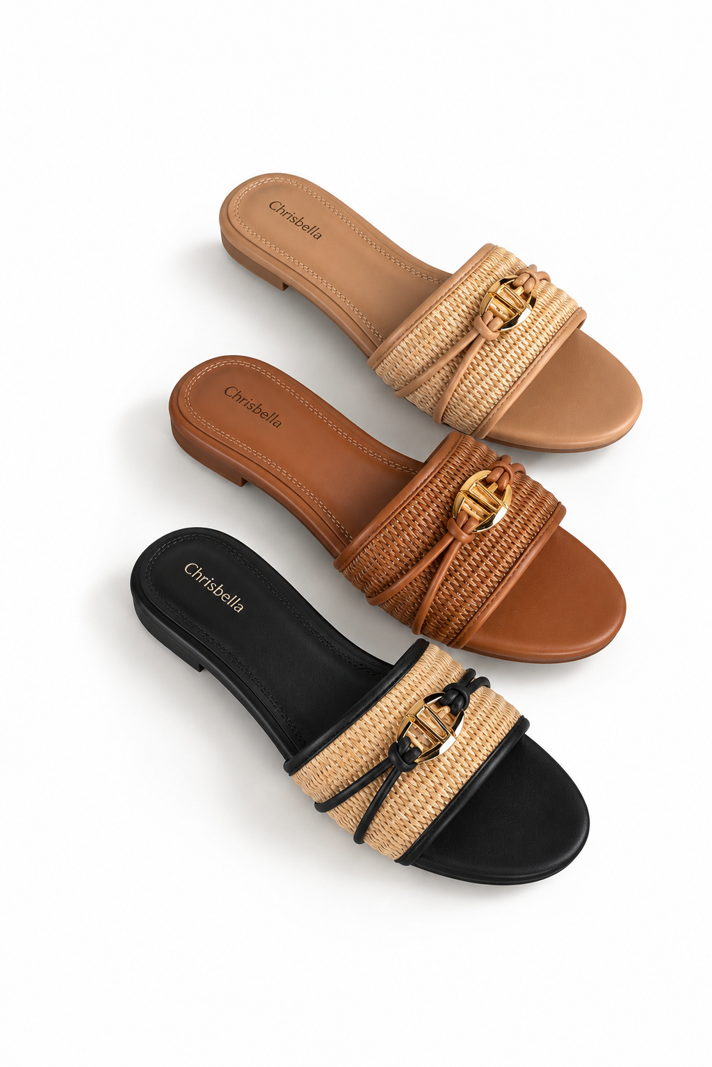 Chrisbella Wicker slipper (brown)