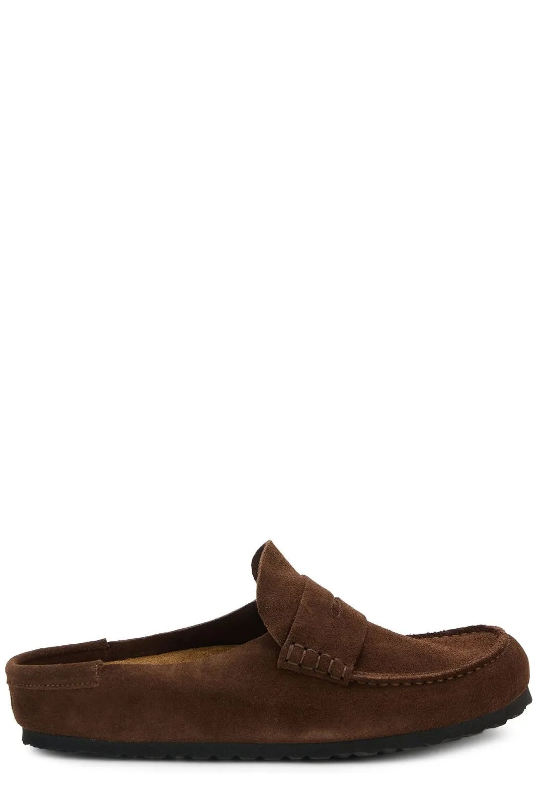 Birkenstock Naples Wrapped Concrete chocolate brown