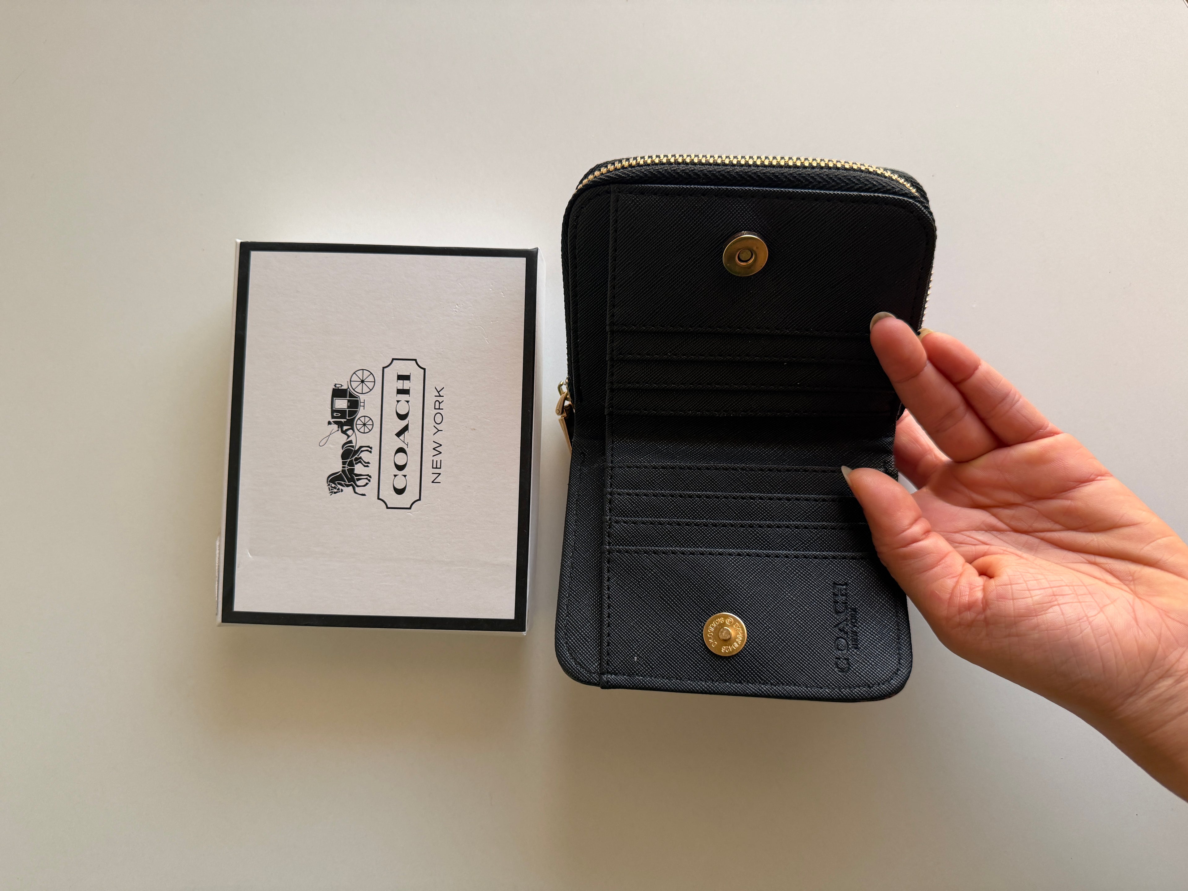 Coach mini wallet kiss