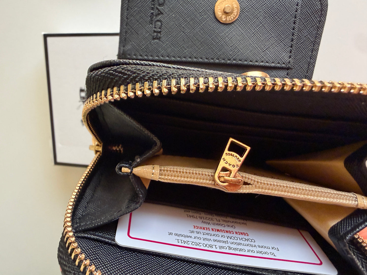 Coach mini wallet kiss