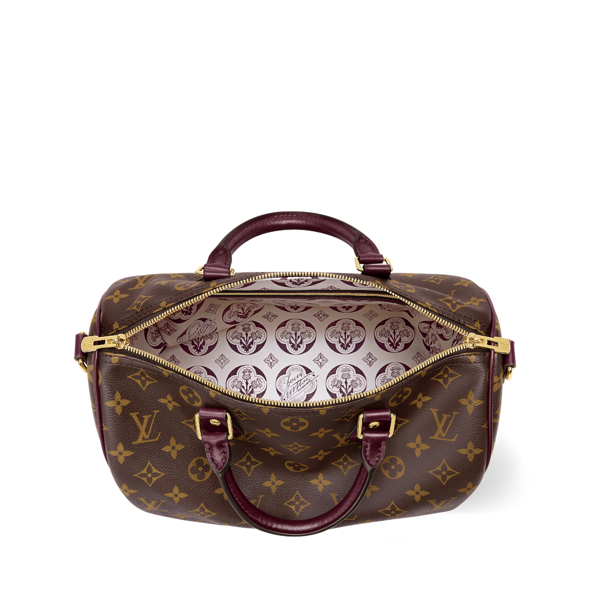 Louis Vuitton Speedy 30 Crafty - burgundy hand