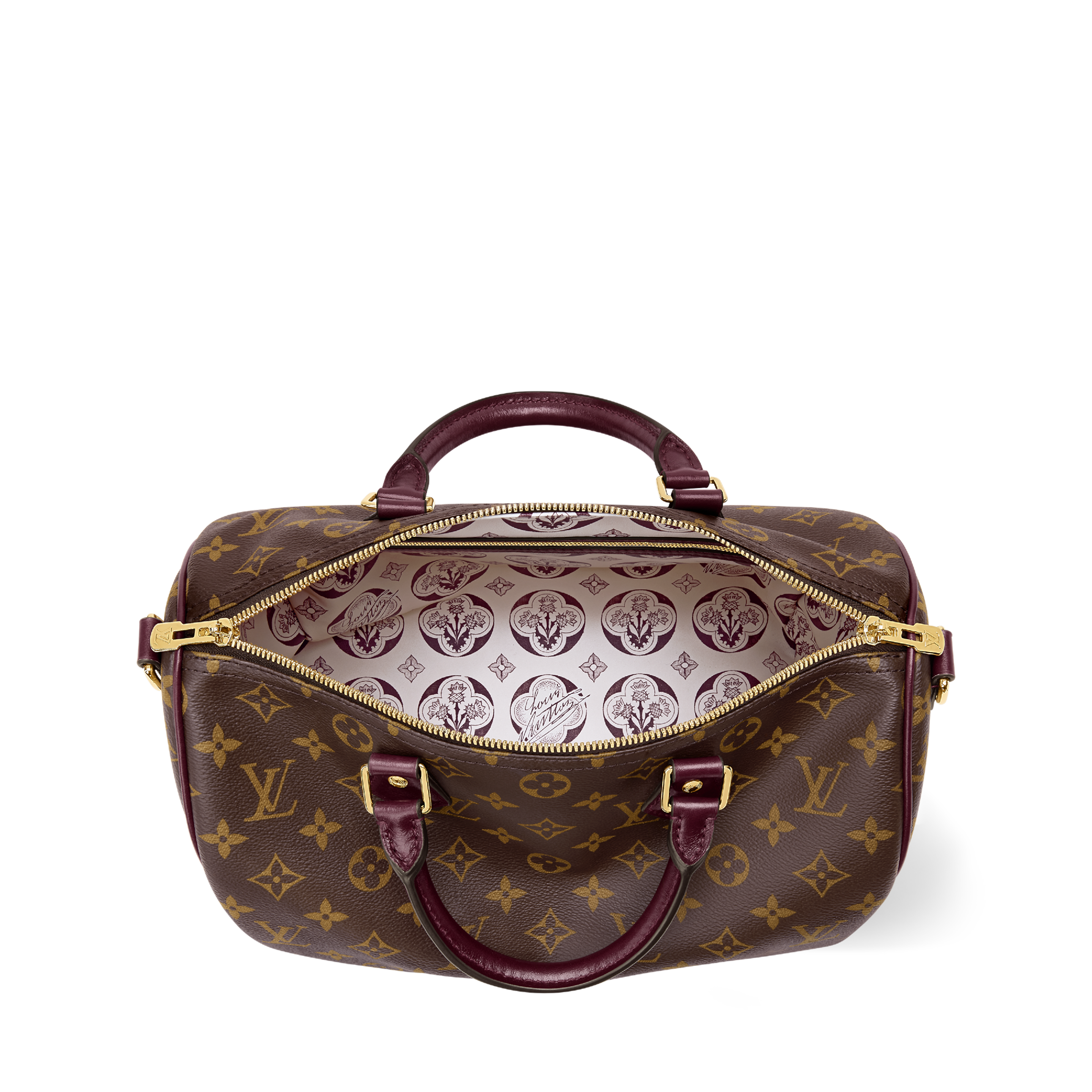 Louis Vuitton Speedy 30 Crafty - burgundy hand