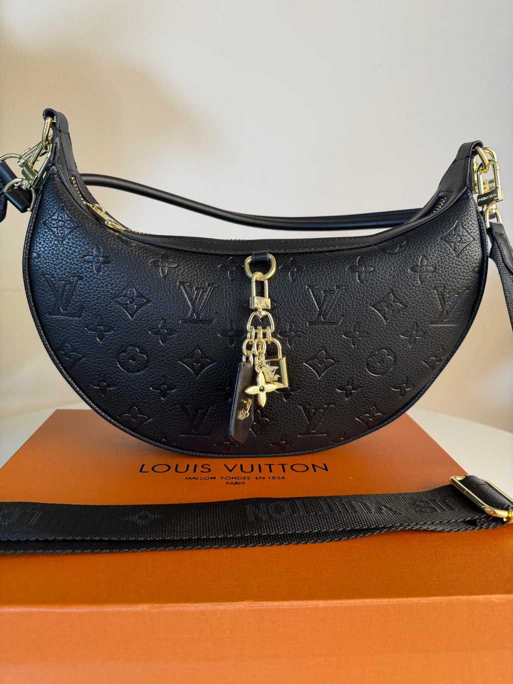 Louis Vuitton loop hobo (black)
