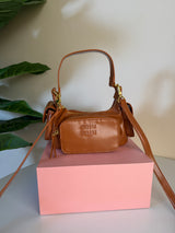 Miu Miu leather pocket shoulder bag