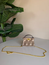 Fendi mini charm bag