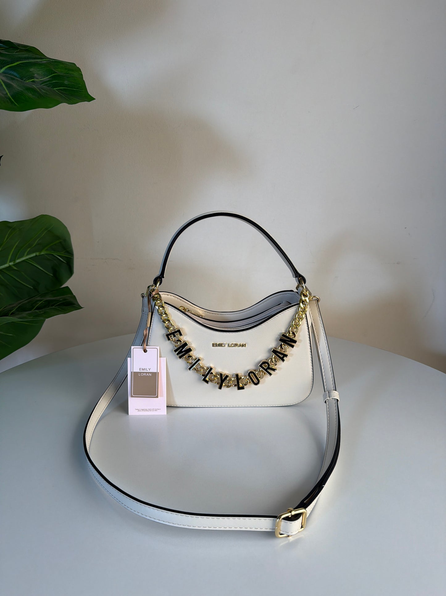 Emily loran half moon charm