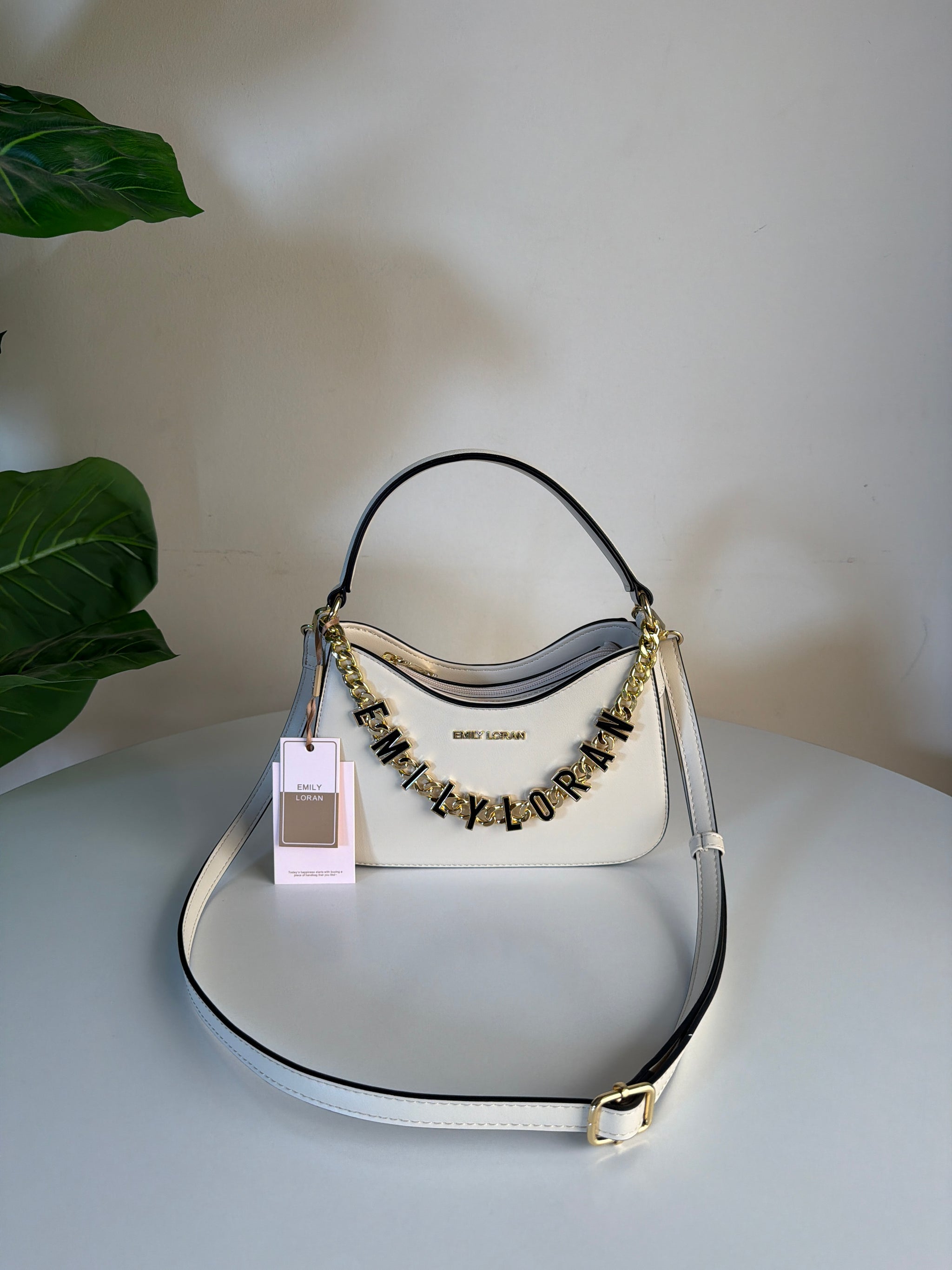Emily loran half moon charm