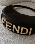 Fendi graphy tote bag black