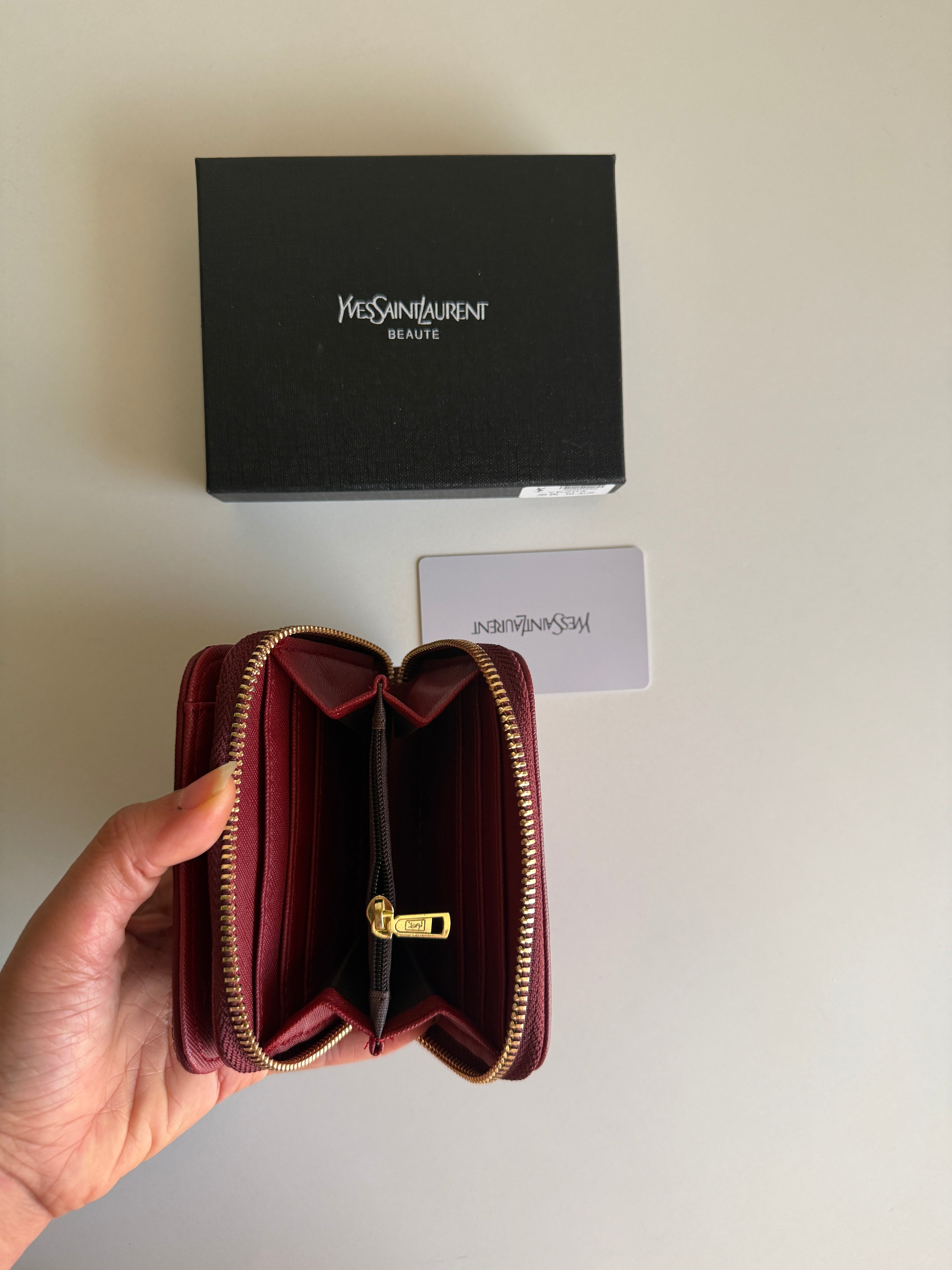 Ysl mini Zipper Wallet