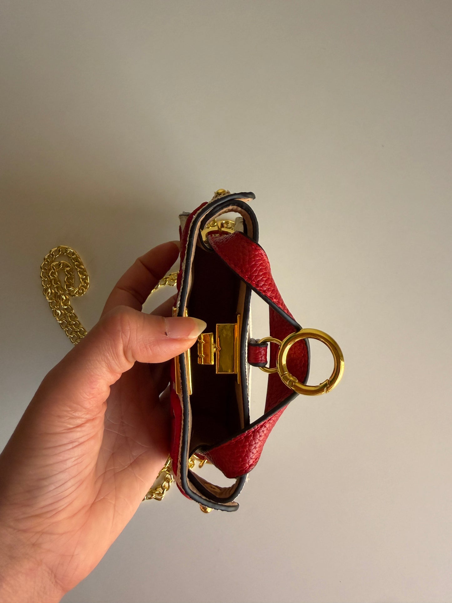 Fendi mini charm bag