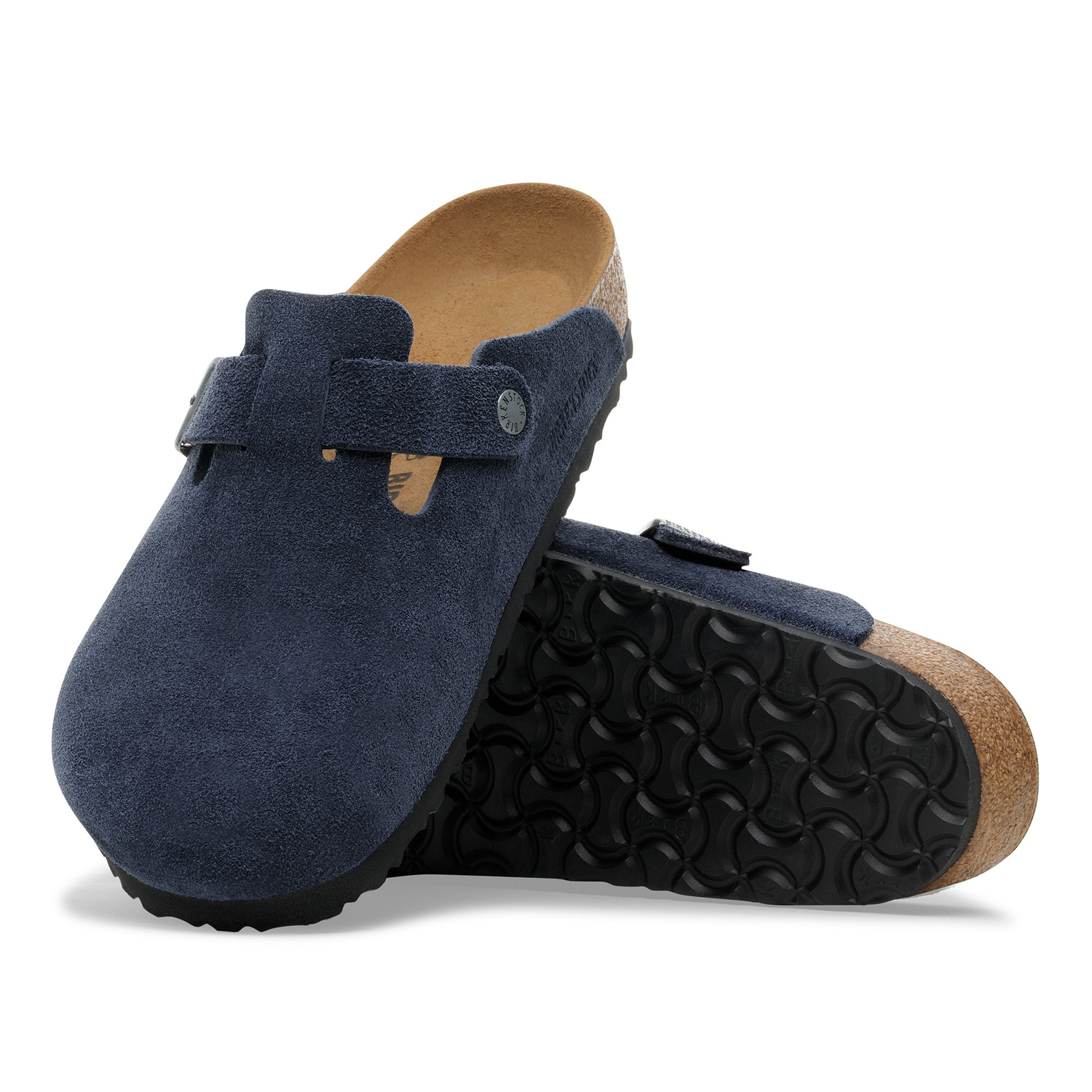 Birkenstock Boston Suede Leather "New Navy"