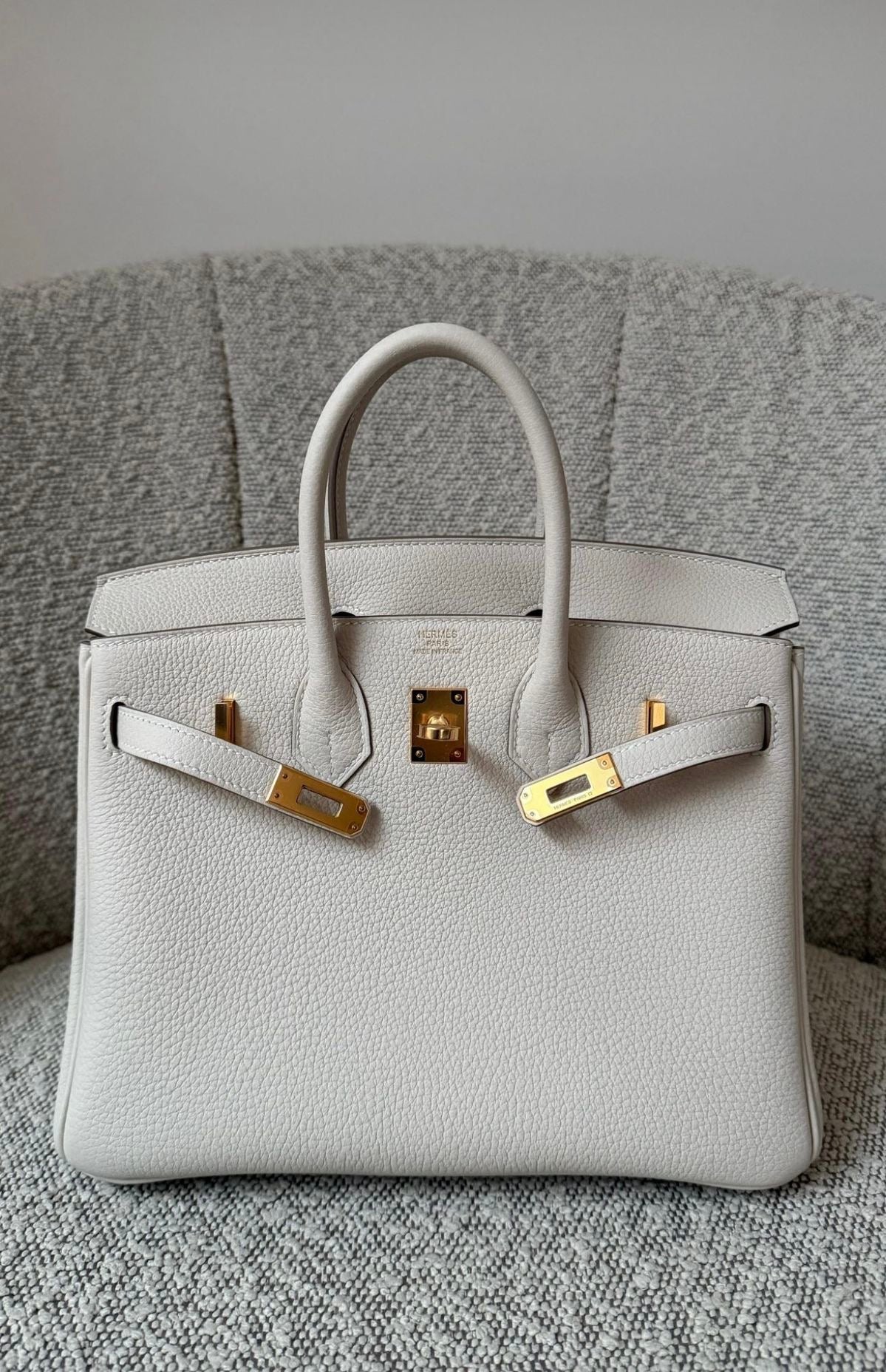 Hermes Birkin 35 Craie in Togo Leather with Gold Hardware