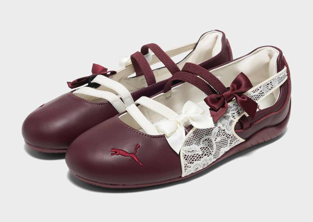 Puma Speedcat Ballet women lace burgundy white