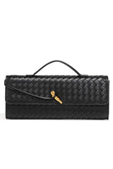 Bottega Veneta Long Andiamo Intrecciato Leather Clutch.