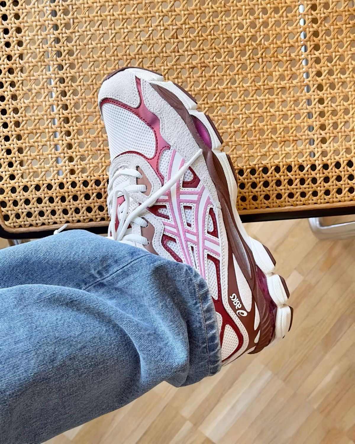 Asics Gel-1130 cream pink red
