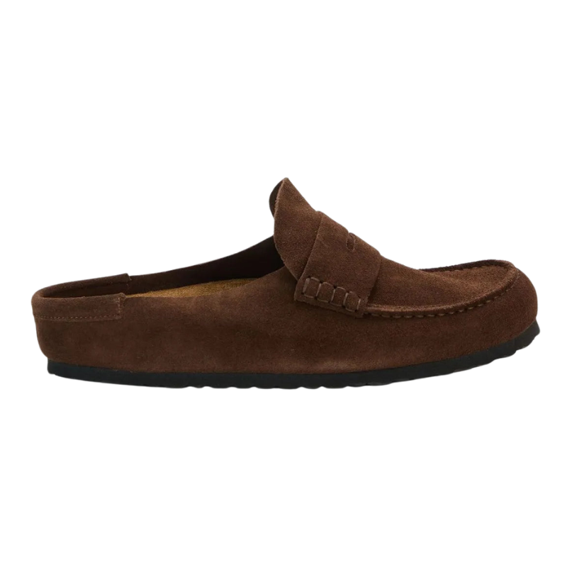Birkenstock Naples Wrapped Concrete chocolate brown