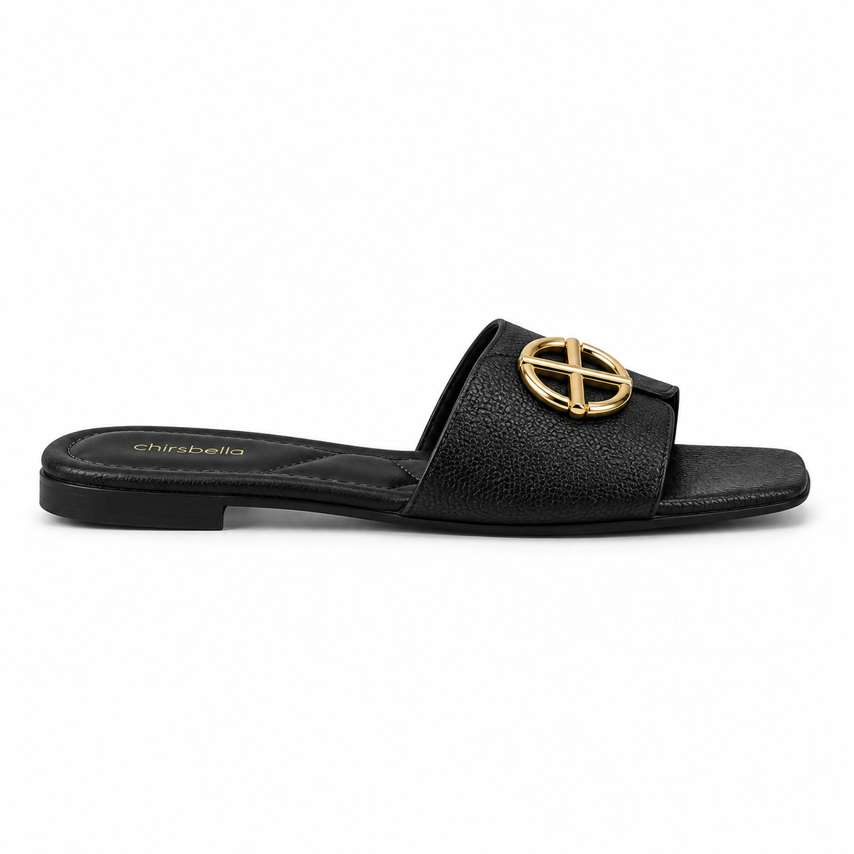Chrisbella Buckled Slipper (black)