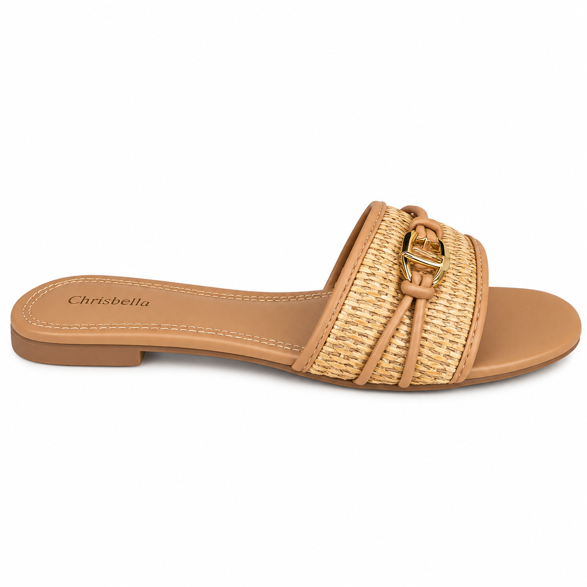 Chrisbella Wicker slipper (Biege)