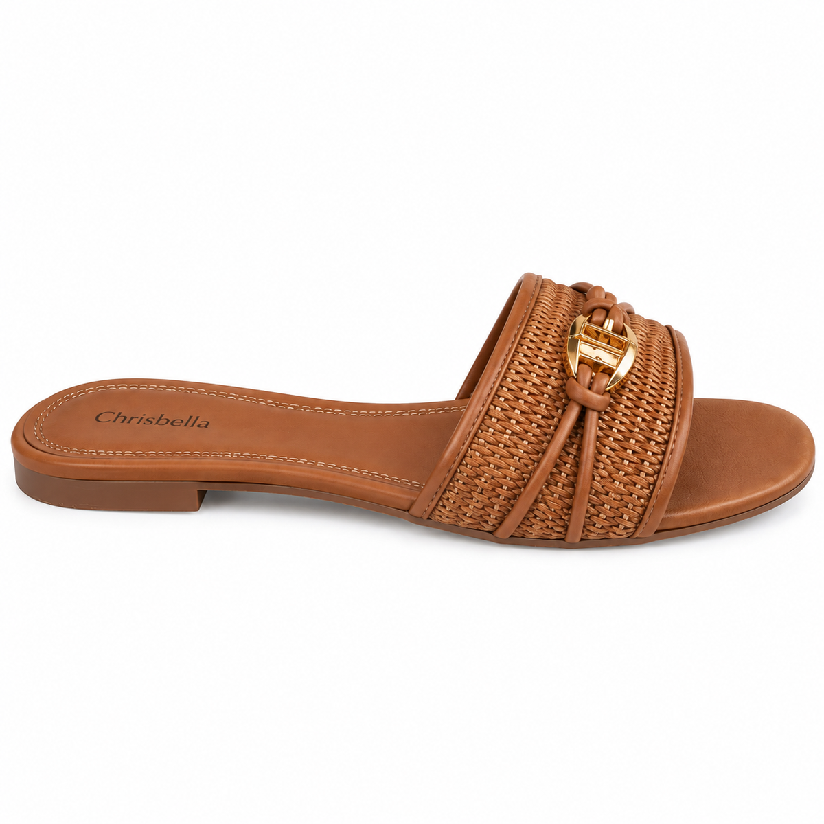 Chrisbella Wicker slipper (brown)
